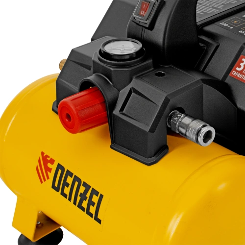 Компрессор  DLS750/6 безмасляный малошумный 750 Вт, 140 л/мин,ресивер 6 л Denzel по ценам производителя в Челябинске с доставкой по всей России