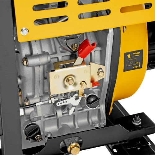 Генератор дизельный DES-55E, 5,5 кВт, 230 В, 11 л, электростартер Denzel по ценам производителя в Челябинске с доставкой по всей России