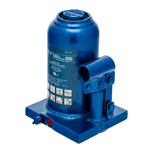 Домкрат гидравлический бутылочный телескопический, 6 т, H подъема 170-420 мм Stels по ценам производителя в Челябинске с доставкой по всей России