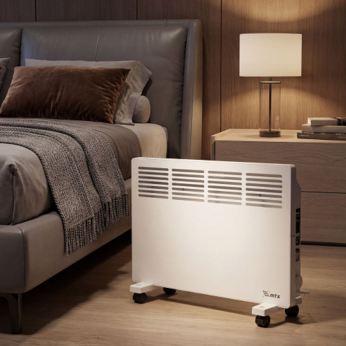 Конвектор электрический КМ-2000.2, 230 В, 2000 Вт, X-образный нагреватель, колеса, термостат MTX по ценам производителя в Челябинске с доставкой по всей России