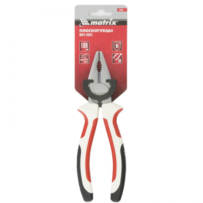 Плоскогубцы WHite Nickel, 180 мм, никелированные, трехкомпонентные рукоятки Matrix по ценам производителя в Челябинске с доставкой по всей России
