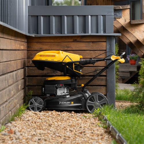 Газонокосилка бензиновая GLD-460SP, 146 куб.см, ширина 46 см, привод 7 уровней, травосборник 50 л Denzel по ценам производителя в Челябинске с доставкой по всей России