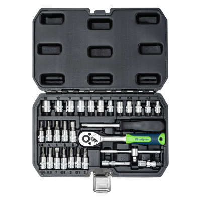 Набор инструментов, 1/4", пластиковый кейс, 29 предметов Сибртех по ценам производителя в Челябинске с доставкой по всей России