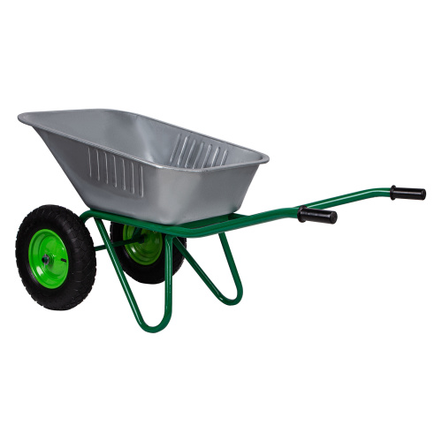 Тачка садово-строительная, 2-х колесная, усиленная, грузоподъемность 320 кг, объем 100 л по ценам производителя в Челябинске с доставкой по всей России