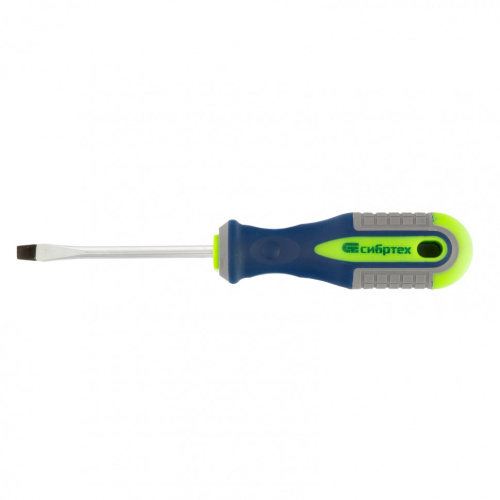 Отвертка, SL5 х 75 мм, CrV, трехкомпонентная рукоятка Сибртех по ценам производителя в Челябинске с доставкой по всей России