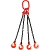 Строп цепной TOR 4СЦ г/п 17,0 т 7,0 м с самозакрывающимися крюками по ценам производителя в Челябинске с доставкой по всей России