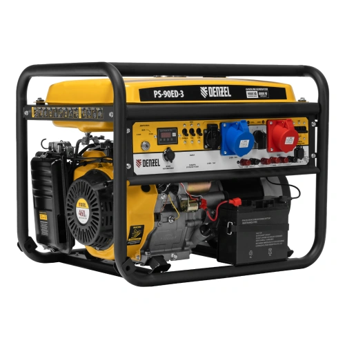 Генератор бензиновый PS 90 ED-3, 9.0 кВт, переключение режима 230 В/400 В, 25 л, электростартер Denzel по ценам производителя в Челябинске с доставкой по всей России