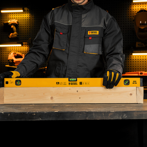 Уровень алюминиевый, магнит, фрезерованный, 3 глазка (1 зеркал.) 0,5 мм/м, 800 мм Denzel по ценам производителя в Челябинске с доставкой по всей России