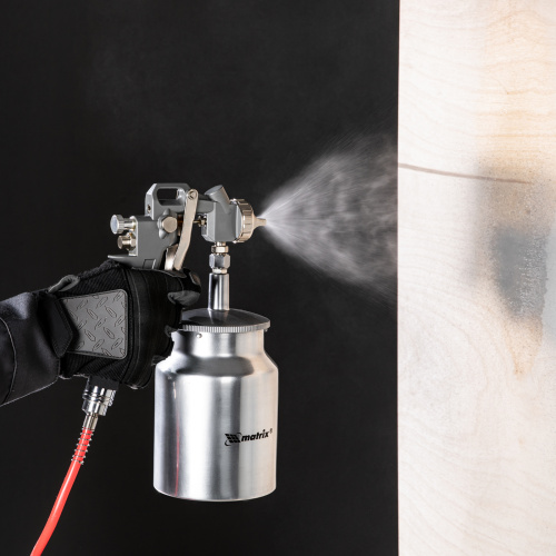Краскораспылитель пневматический с нижним бачком V 1, 0 л, сопло D 1.2, 1.5 и 1.8 мм Matrix по ценам производителя в Челябинске с доставкой по всей России