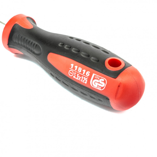 Отвертка Profi, SL5.5 х 125 мм, S2, двухкомпонентная рукоятка Matrix по ценам производителя в Челябинске с доставкой по всей России