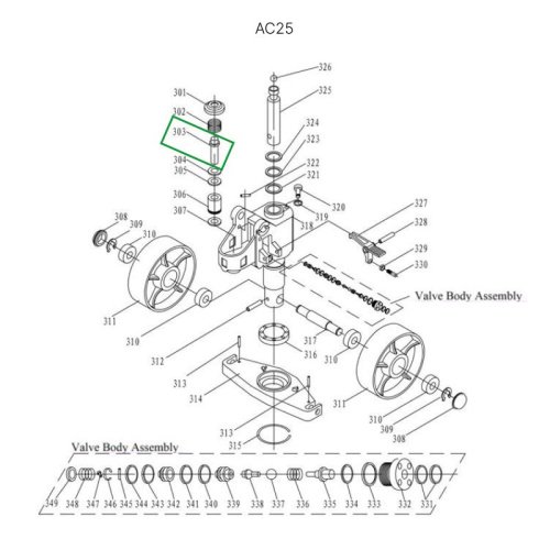 Шток нагнетательный для гидравлических тележек AC25 по ценам производителя в Челябинске с доставкой по всей России