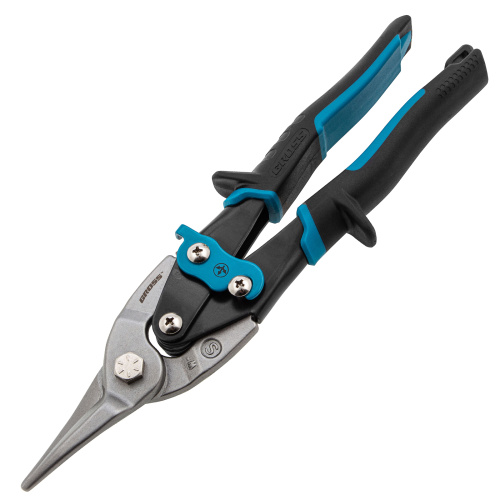 Ножницы по металлу "Piranha", 250 мм, прямой рез, сталь CrMo, двухкомпонентные рукоятки Gross по ценам производителя в Челябинске с доставкой по всей России