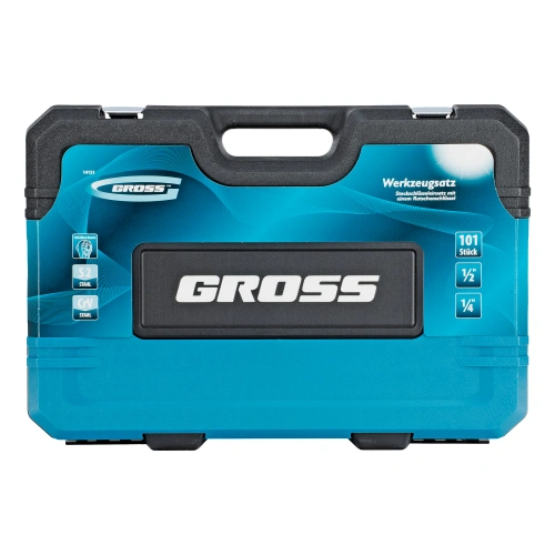 Набор инструментов, 1/4", 1/2", CrV, 120 зубьев, 101 предмет Gross по ценам производителя в Челябинске с доставкой по всей России