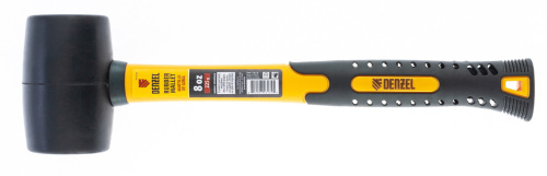 Киянка резиновая, 8 oz, черная резина, фибергласовая рукоятка Denzel по ценам производителя в Челябинске с доставкой по всей России