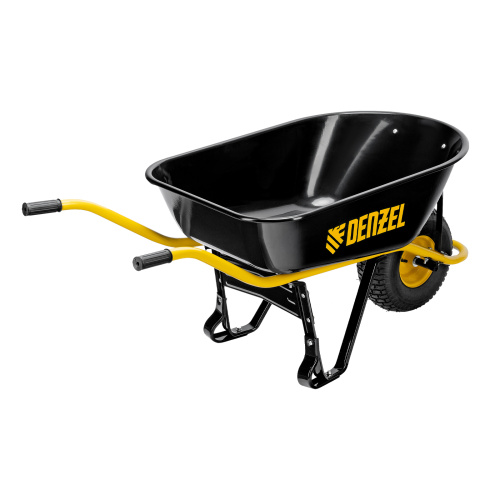 Тачка строительная, усиленная, объем 130 л, 230 кг, колесо 15х6.00-6 Denzel по ценам производителя в Челябинске с доставкой по всей России