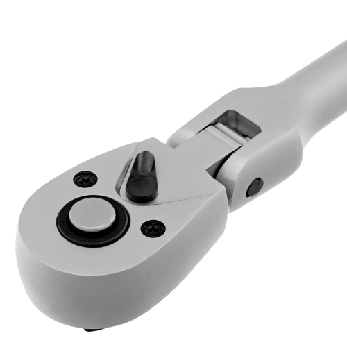 Ключ-трещотка шарнирный 3/8", СrV, 72 зуба, с быстрым сбросом, матовый хром Stels по ценам производителя в Челябинске с доставкой по всей России