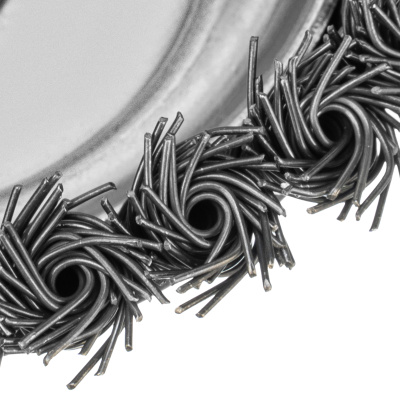 Щетка для УШМ, 150 мм, М14, "чашка", крученая проволока 0.8 мм Matrix по ценам производителя в Челябинске с доставкой по всей России