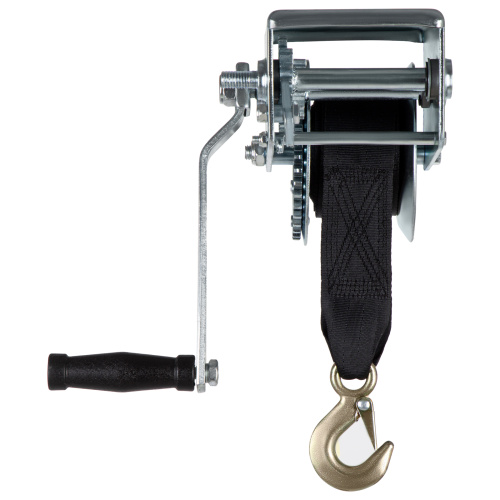 Лебедка шестеренчатая, тяга 0.8 т, ленточная Matrix по ценам производителя в Челябинске с доставкой по всей России