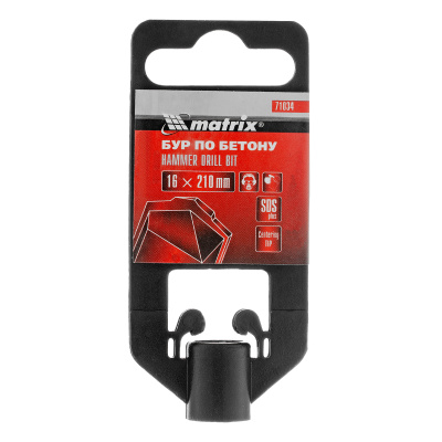 Бур по бетону, 16 x 210 мм, SDS Plus Matrix по ценам производителя в Челябинске с доставкой по всей России