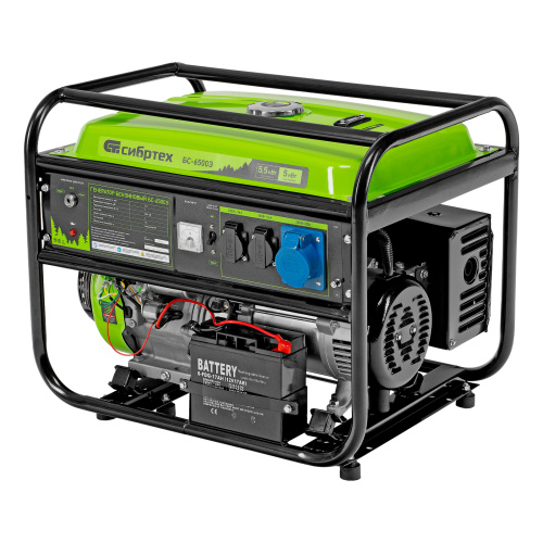 Генератор бензиновый БС-6500Э, 5.5 кВт, 230В, четырехтактный, 25 л, электростартер Сибртех по ценам производителя в Челябинске с доставкой по всей России