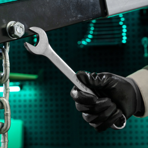 Ключ комбинированный, 23 мм, CrV, матовый хром Stels по ценам производителя в Челябинске с доставкой по всей России