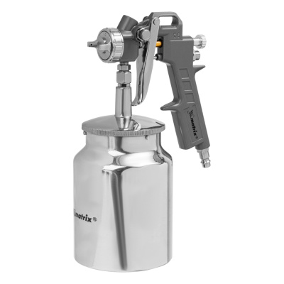 Краскораспылитель пневматический с нижним бачком V 1, 0 л, сопло D 1.2, 1.5 и 1.8 мм Matrix по ценам производителя в Челябинске с доставкой по всей России