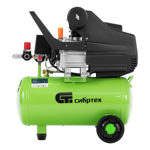 Компрессор воздушный КК-1100/22, 1, 1 кВт, 135 л/мин, 22 л, прямой привод, масляный Сибртех по ценам производителя в Челябинске с доставкой по всей России