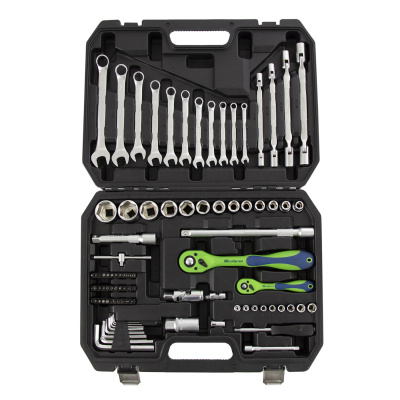 Набор инструментов 89 предметов, CrV 1/2", 1/4" Сибртех по ценам производителя в Челябинске с доставкой по всей России