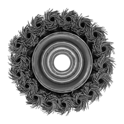 Щетка для УШМ, 75 мм, М14, "чашка", крученая металлическая проволока Сибртех купить в Москве с доставкой по всей России | ProtosMarket.ru