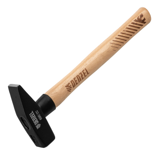 Молоток слесарный, 600 г, кованый квадратный боек, буковая рукоятка Denzel по ценам производителя в Челябинске с доставкой по всей России