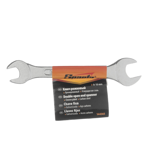 Ключ рожковый, 8 х 10 мм, хромированный Sparta по ценам производителя в Челябинске с доставкой по всей России
