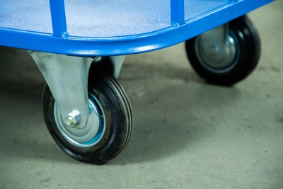 Тележка платформенная TOR ТП-МБ (600х1000) с бортами (колеса 160 мм) по ценам производителя в Челябинске с доставкой по всей России