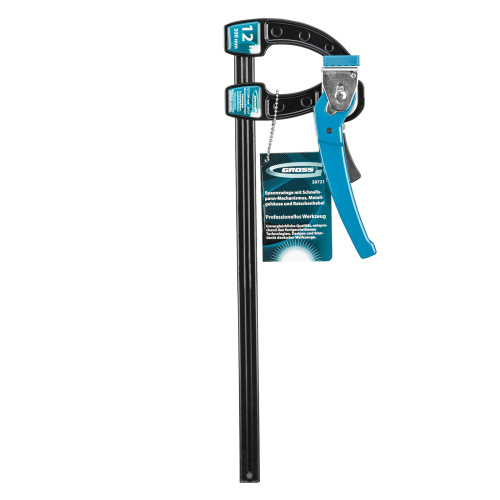 Струбцина реечная быстрозажимная 12, металлический корпус, рычажный храповой механизм, 300 мм Gross по ценам производителя в Челябинске с доставкой по всей России