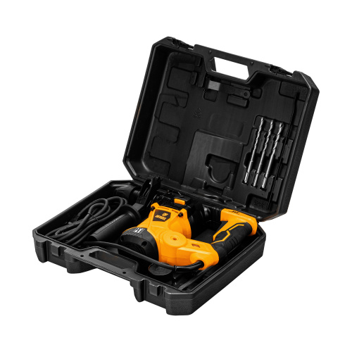 Перфоратор электрический RHV-1250-30, SDS-plus, 1250 Вт, 5 Дж, 3 плюс 1 режим Denzel по ценам производителя в Челябинске с доставкой по всей России