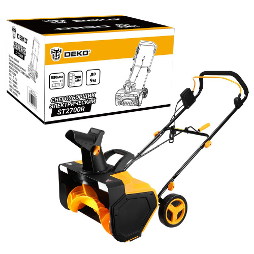 Снегоуборщик электрический DEKO ST2700R, 58см, 2700Вт, 2 фары по ценам производителя в Челябинске с доставкой по всей России
