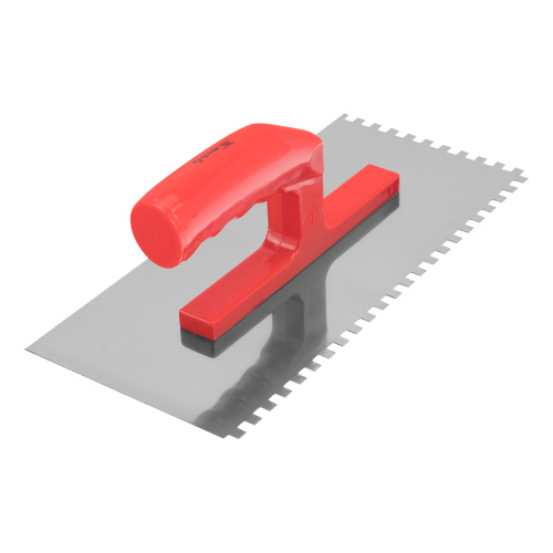 Гладилка стальная, 280 х 130 мм, зеркальная полировка, пластмассовая ручка, зуб 6 х 6 мм Matrix по ценам производителя в Челябинске с доставкой по всей России