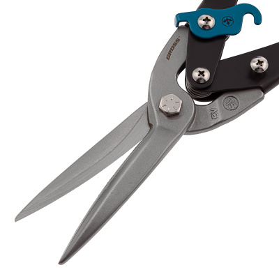 Ножницы по металлу "Piranha", 270 мм, прямой проходной рез, сталь СrMo, двухкомпонентные рукоятки Gross по ценам производителя в Челябинске с доставкой по всей России