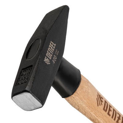 Молоток слесарный, 400 г, кованый квадратный боек, буковая рукоятка Denzel по ценам производителя в Челябинске с доставкой по всей России