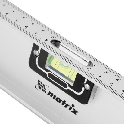 Уровень алюминиевый "Рельс", 1000 мм, 3 глазка (1 поворотный) Matrix по ценам производителя в Челябинске с доставкой по всей России