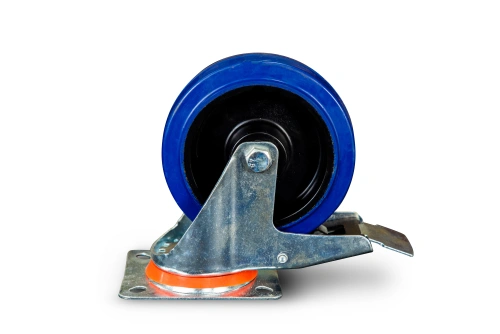 Колесо поворотное резина SRCLb 63 160 мм с тормозом (N) по ценам производителя в Челябинске с доставкой по всей России