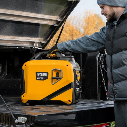 Генератор инверторный GS-2200iS, 2,2 кВт, 230 В, закрытый корпус, ручной старт DENZEL по ценам производителя в Челябинске с доставкой по всей России