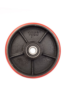 Колесо полиуретан 180х50 мм с подшипником для тележек гидравлических для BF/DF-III/RHP/AC/DF/CW2 по ценам производителя в Челябинске с доставкой по всей России