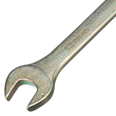 Ключ комбинированный, 12 мм, желтый цинк Сибртех по ценам производителя в Челябинске с доставкой по всей России