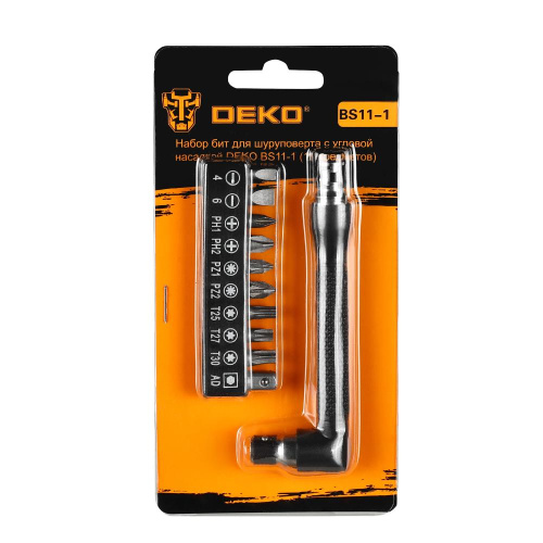 Набор бит с L-образным ключом DEKO BS11-1 (11 предметов) по ценам производителя в Челябинске с доставкой по всей России