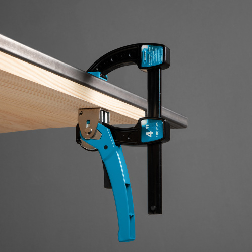 Струбцина реечная быстрозажимная 4, металлический корпус, рычажный храповой механизм, 100 мм Gross по ценам производителя в Челябинске с доставкой по всей России