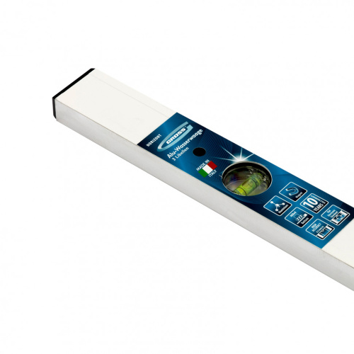 Уровень алюминиевый, 1200 мм, фрезерованный, 3 глазка, магнитный Gross по ценам производителя в Челябинске с доставкой по всей России