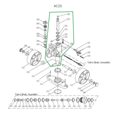 Гидроузел в сборе для гидравлических тележек AC25 по ценам производителя в Челябинске с доставкой по всей России