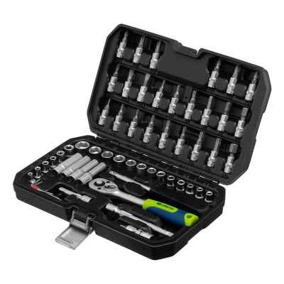 Набор инструментов, 1/4", пластиковый кейс 56 предметов Сибртех по ценам производителя в Челябинске с доставкой по всей России