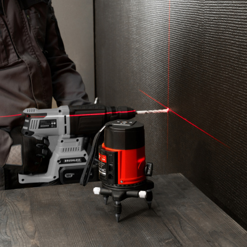 Лазерный уровень CRX-30R, 30 м, красный луч, батарейки, резьба 5/8" MTX по ценам производителя в Челябинске с доставкой по всей России