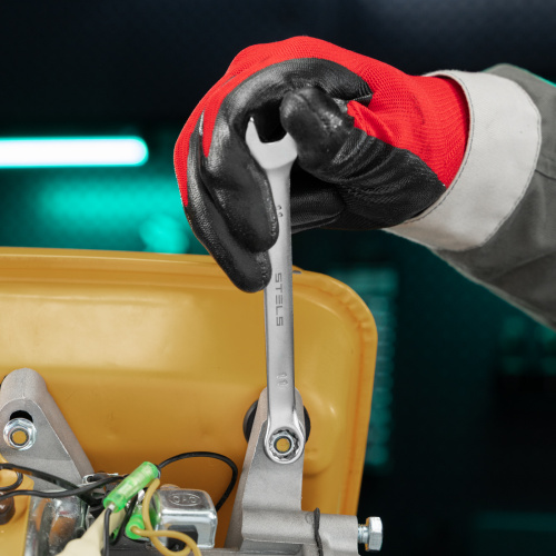 Ключ комбинированный, 11 мм, CrV, матовый хром Stels по ценам производителя в Челябинске с доставкой по всей России